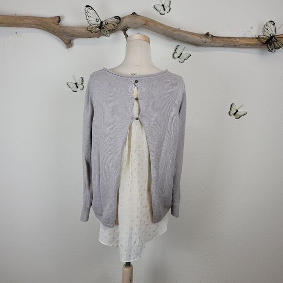 Lucky brand crochet style over semi sheer lining - Picture 3 of 14